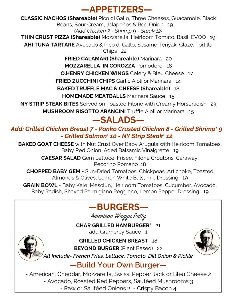 Pete's Tavern Menu - Image 5